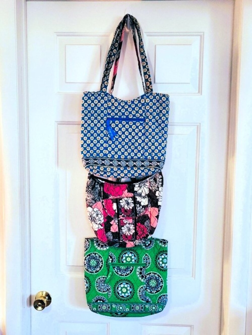 Vera Bradley Totes and Shoulder Bag Blue, Pink and Green